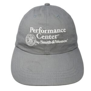 Quake City Caps Baseball Cap Gray One Size Slideback Smith & Wesson Logo Hat